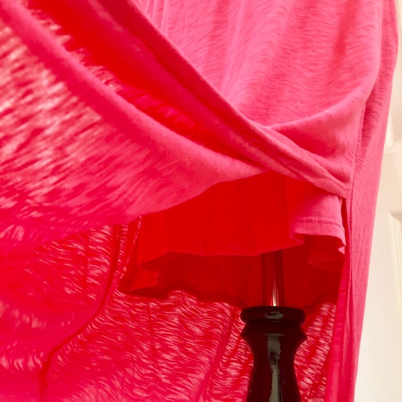 NWT Splendid V-Neck Tie-Front Jersey Maxi Dress Pink XS - Picture 5 of 7